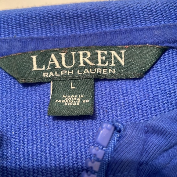 RALPH LAUREN BLUE ZIP HOODED VEST SIZE L - Picture 3 of 4